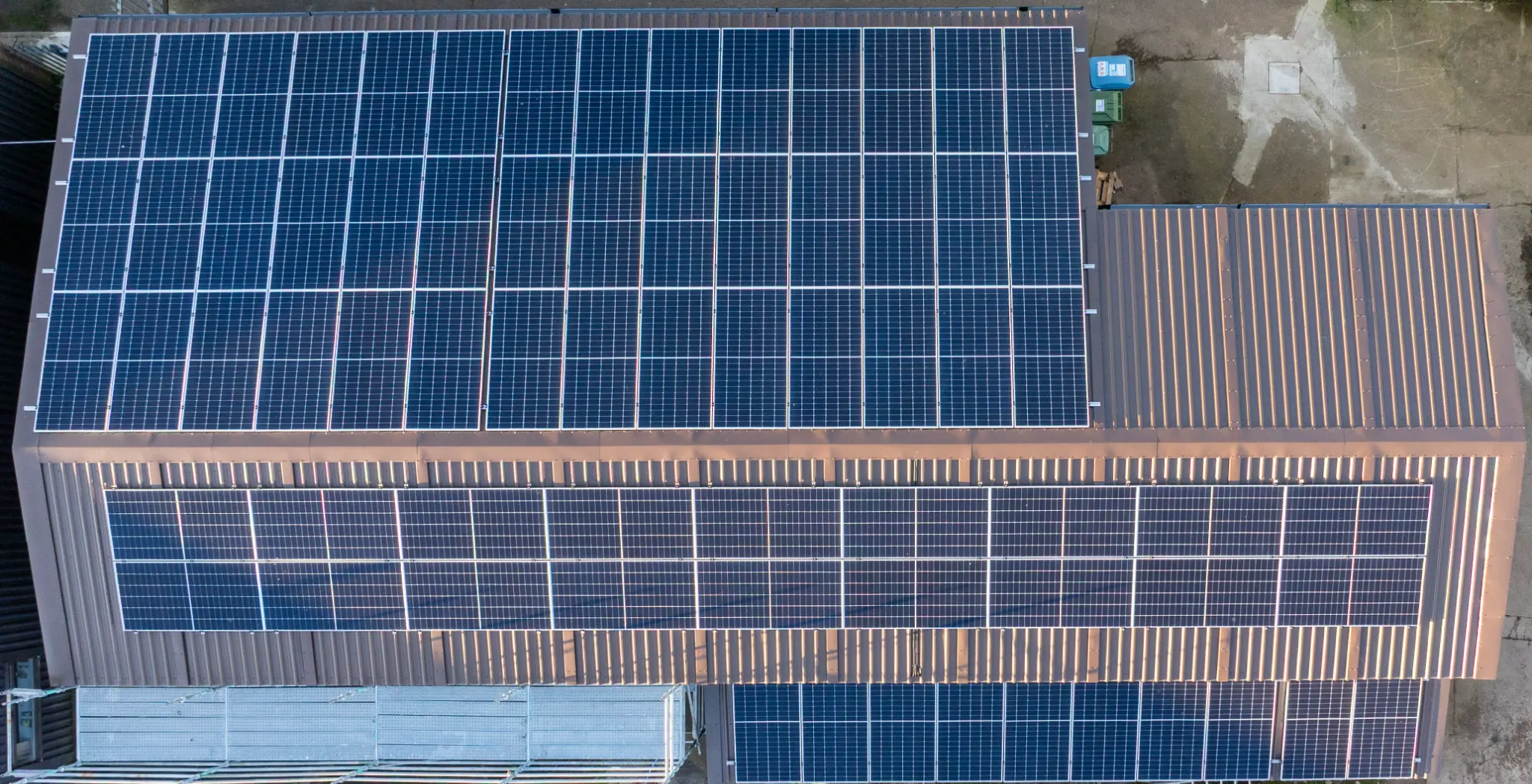 Precision Machining Services solar installation - facility overview